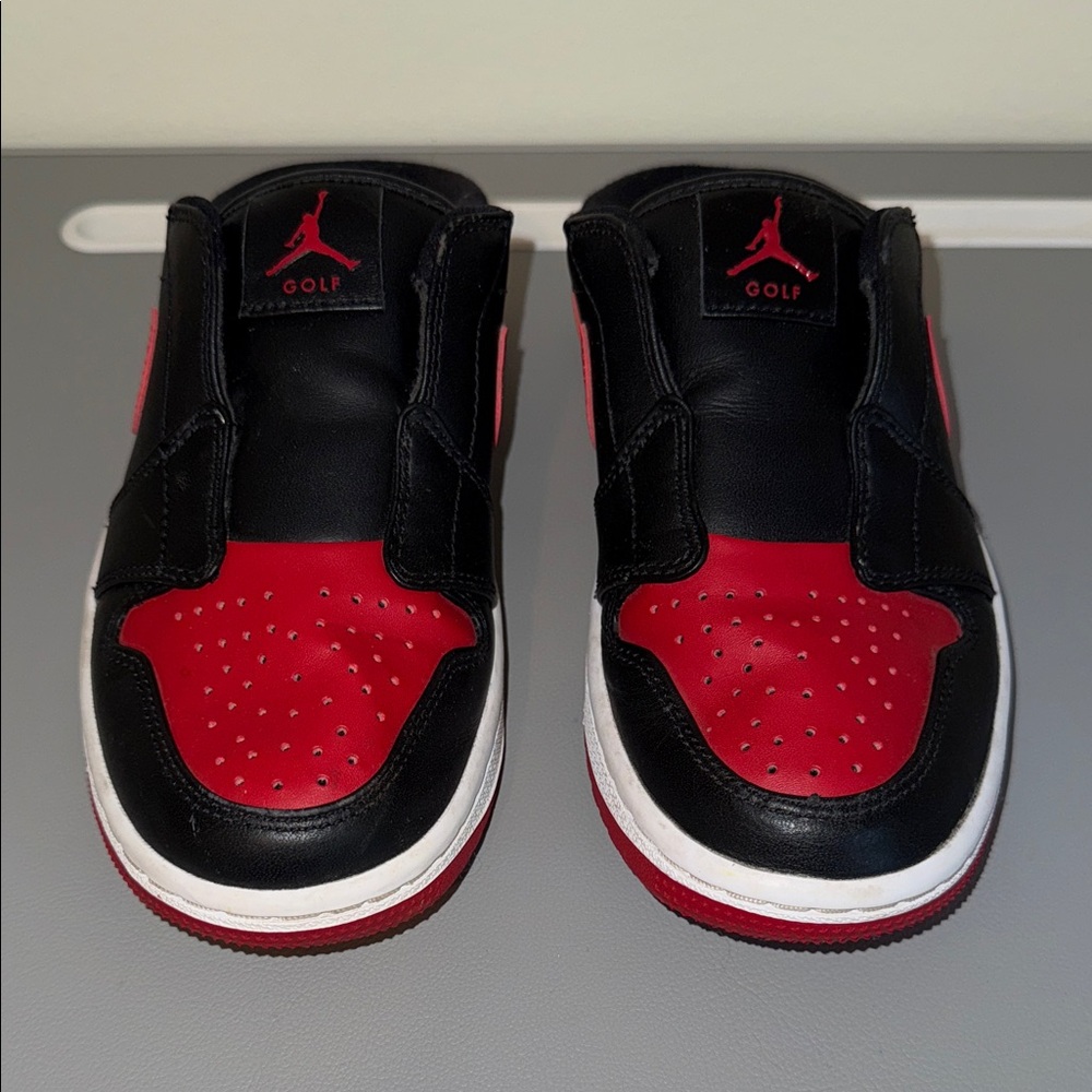 Nike Air Jordan Mule Golf Shoes 'Bred' Size 3.5